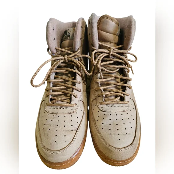 Size 11 - Nike Air Force 1 High '07 LV8 WB Flax 2016 - FLAX - Picture 4 of 9